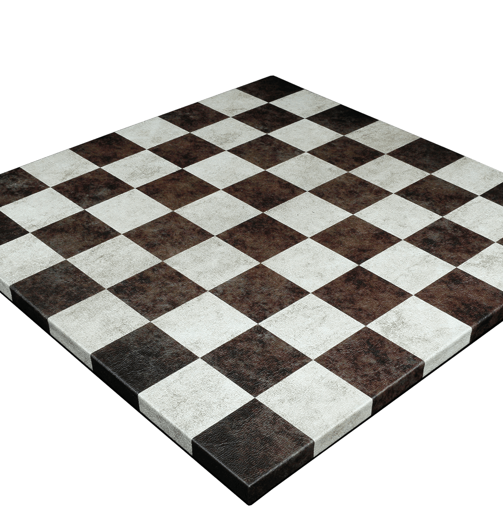 LEATHER CHESS BOARDS COFFEE CREAM