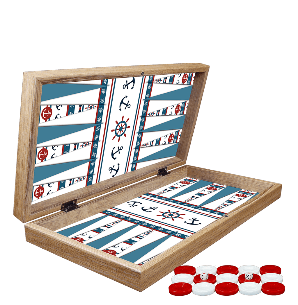 Backgammon Marmor Design Classic Tavla Spielbrett 50x50cm Schwarz Weiß Yenigün