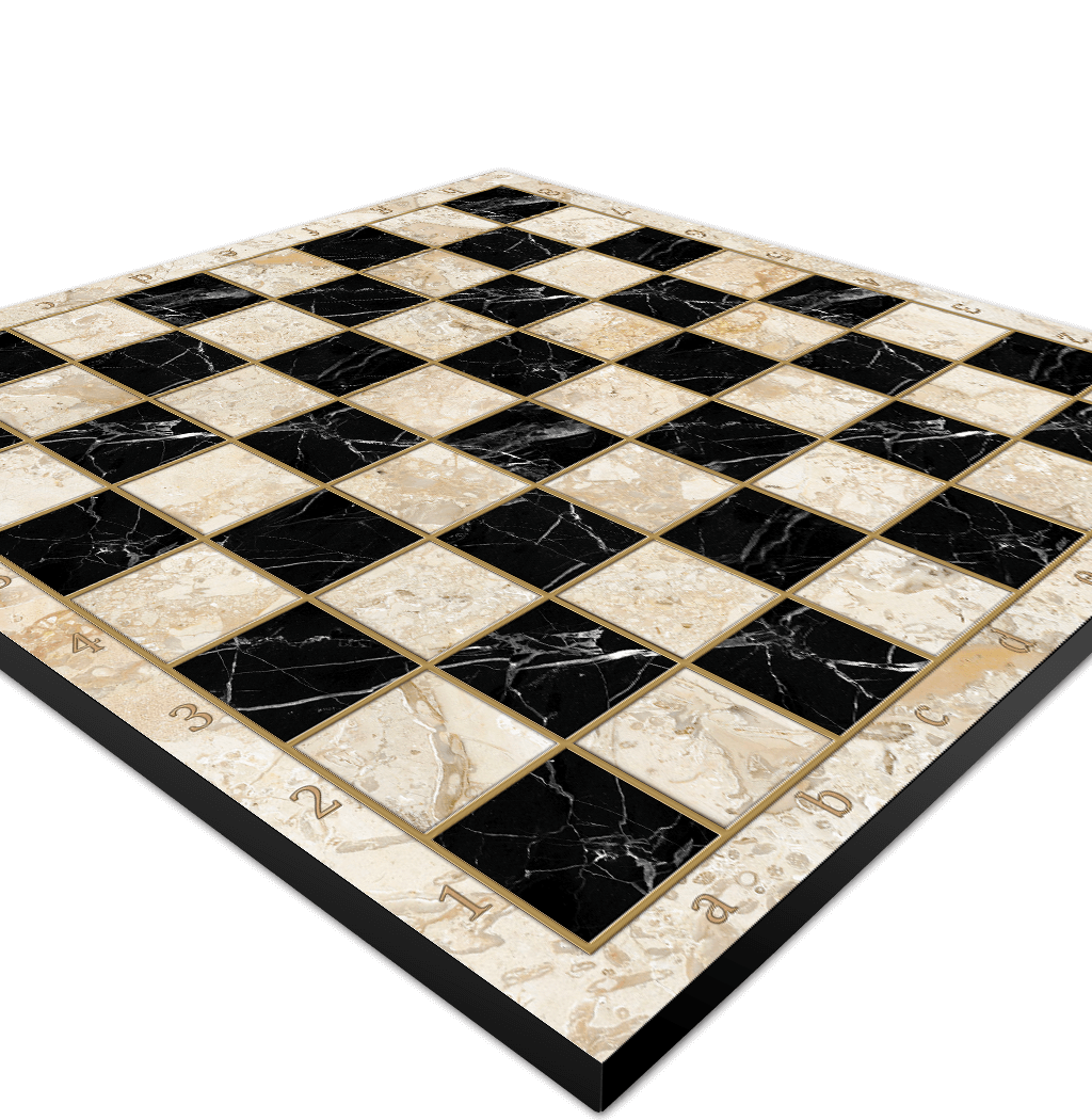 BLACK BEIGE MARBLE CHESS BOARDS