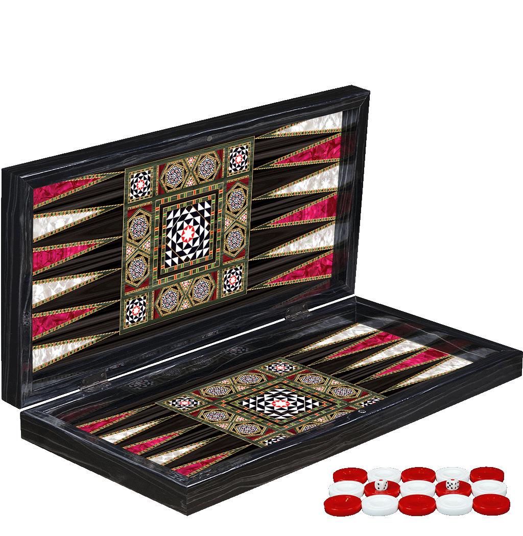 MOTHER OF PEARL PREMIUM BACKGAMMON SETS